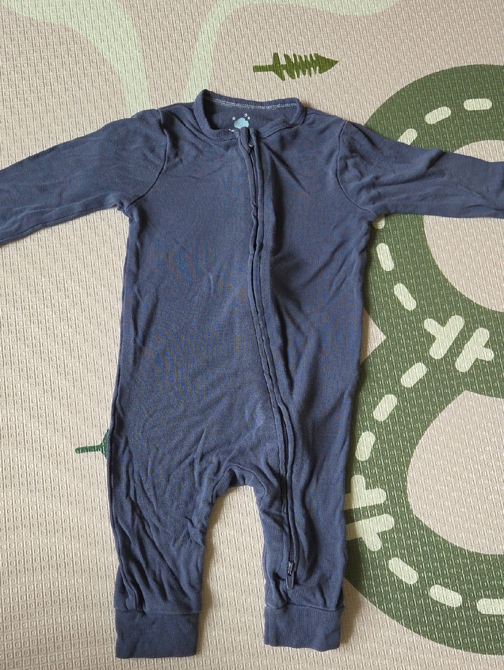 💙 6M Navy Blue One-Piece PJs